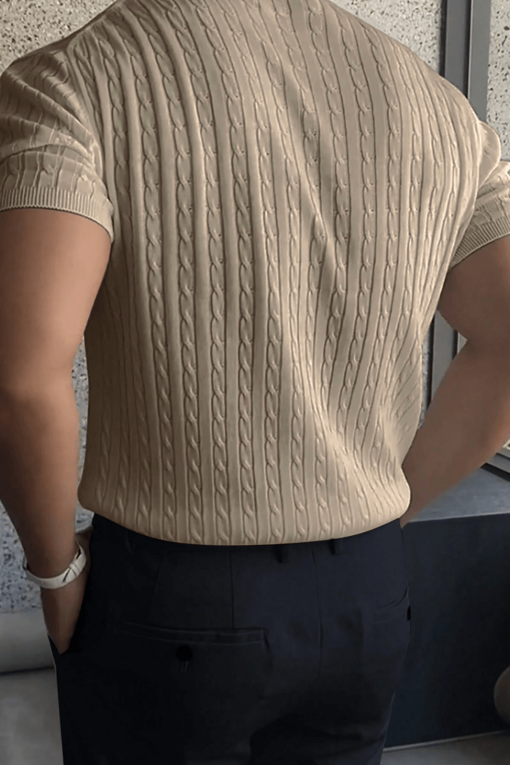 Cable Knit Muscle Shirt