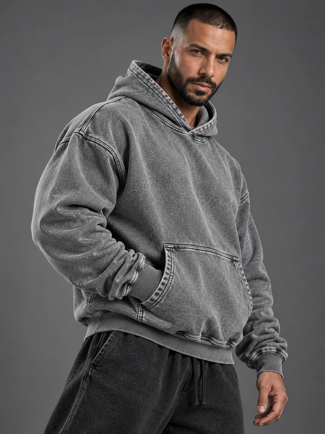 Acid Wash Heavyweight Hoodie