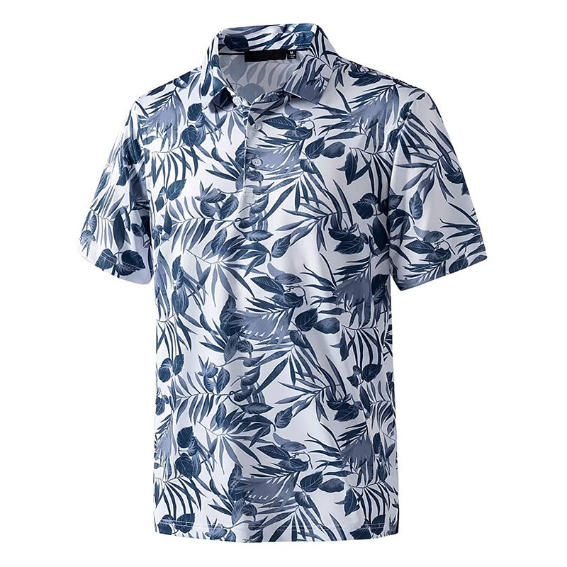 Men's Quick Dry 3D Print Polo Shirt