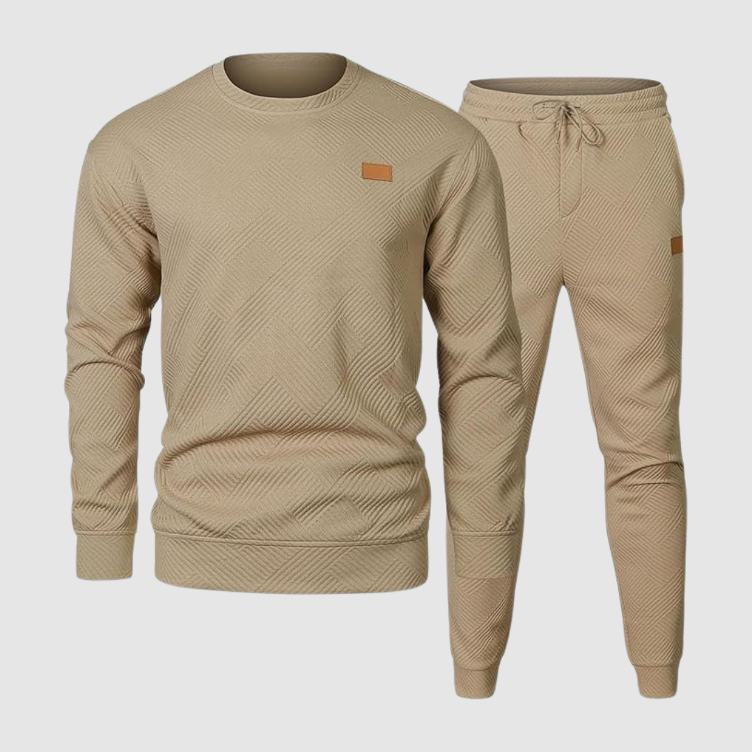 Crewneck Jacquard Sweatsuit