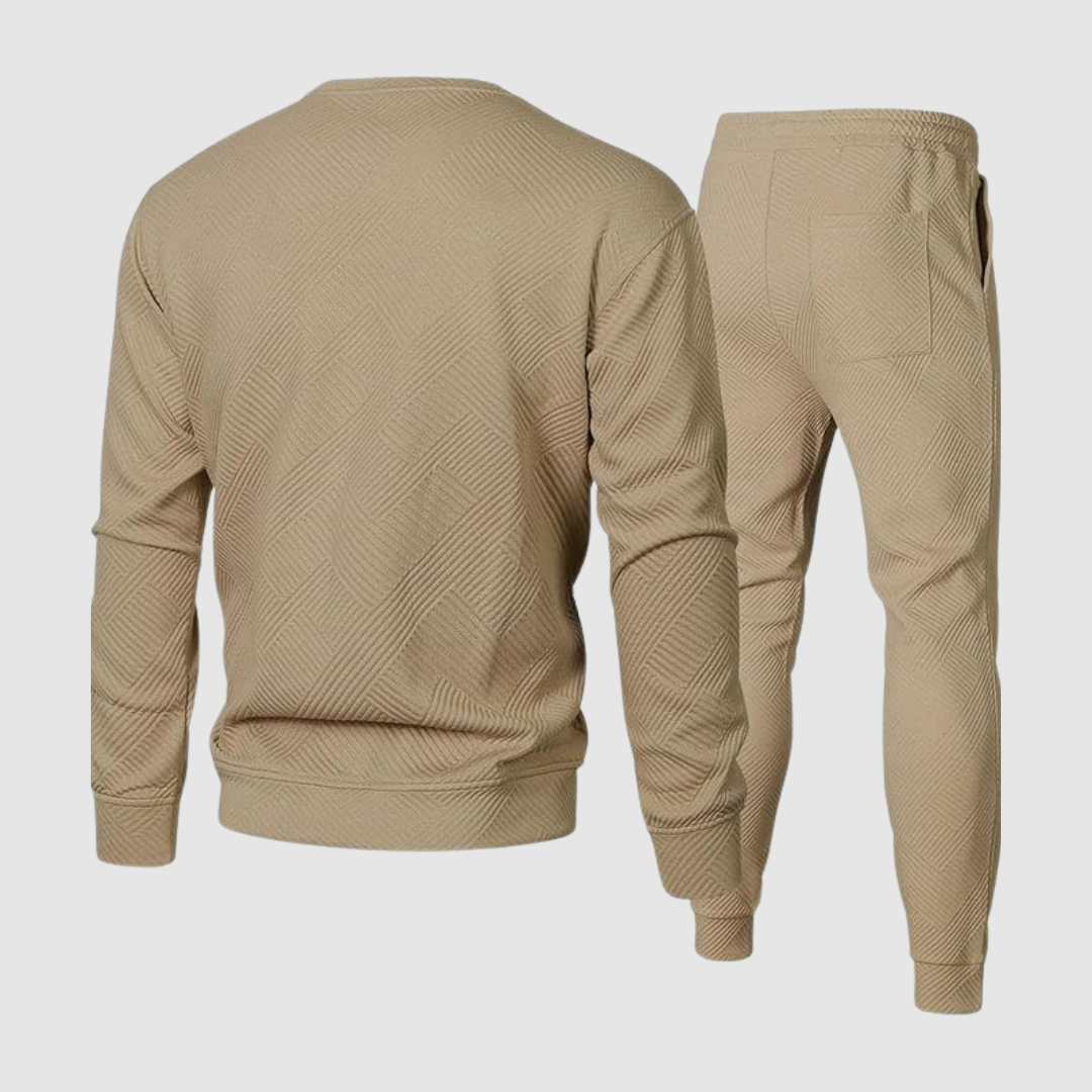 Crewneck Jacquard Sweatsuit