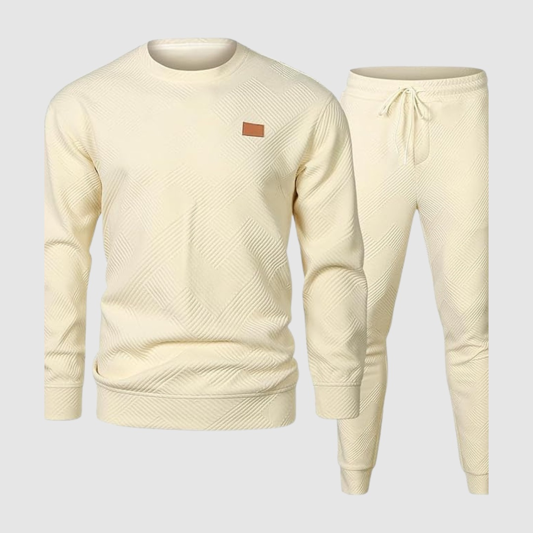 Crewneck Jacquard Sweatsuit