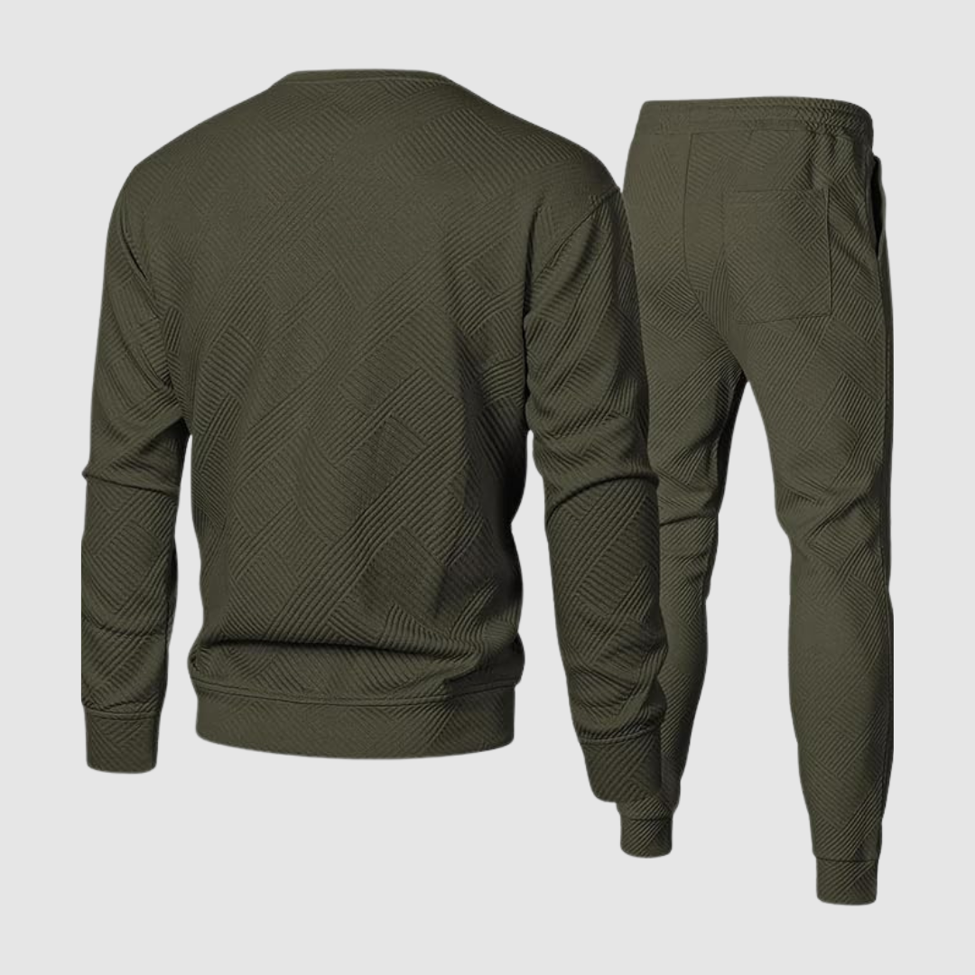 Crewneck Jacquard Sweatsuit