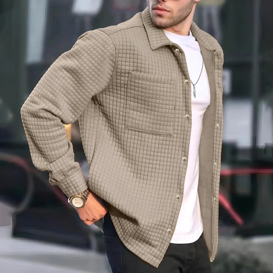 Men's Waffle Knit Jacket