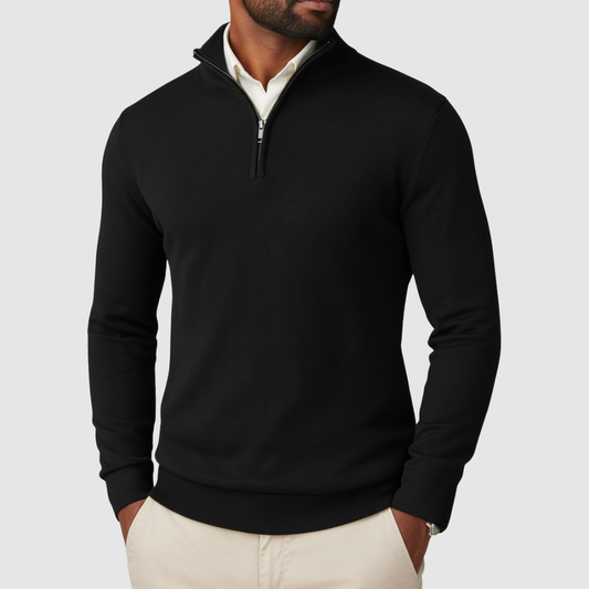 Men's Slim Fit Quarter Zip Sweater