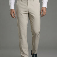 Pantalones plisados ​​de punto elástico