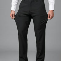 Pantalones plisados ​​de punto elástico