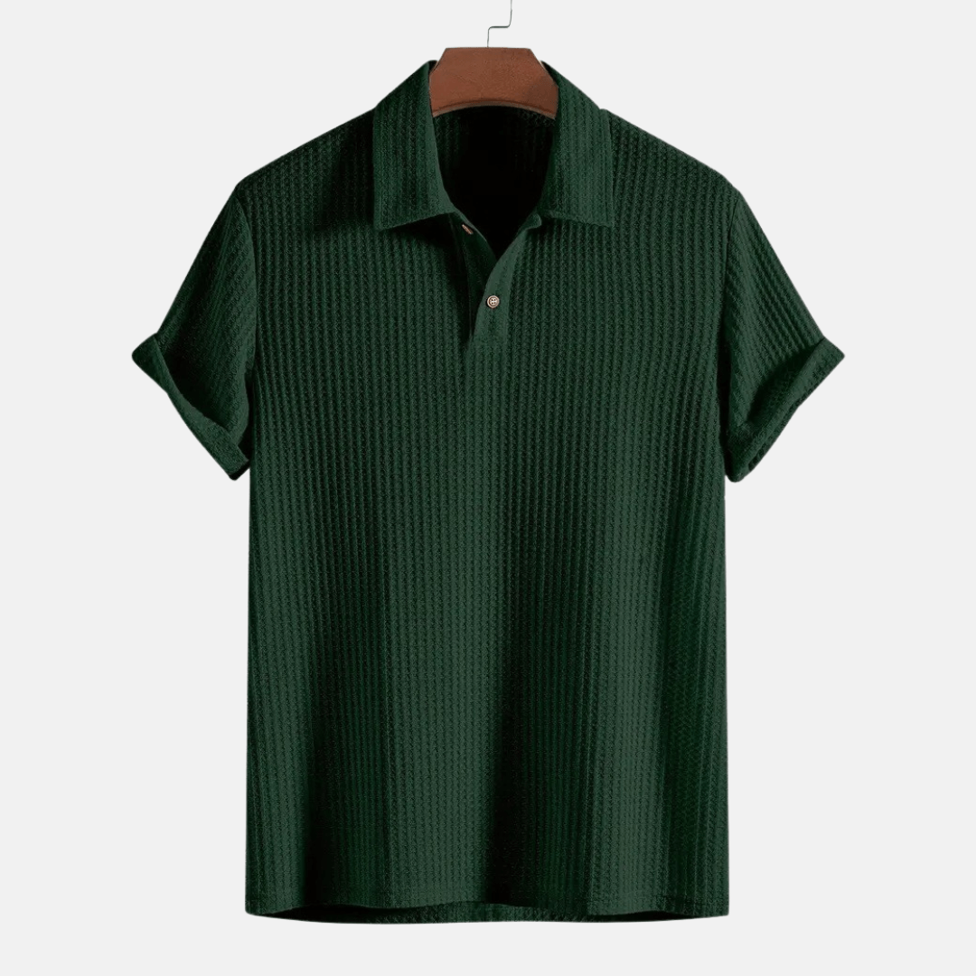 Jacquard Knit Polo Shirt