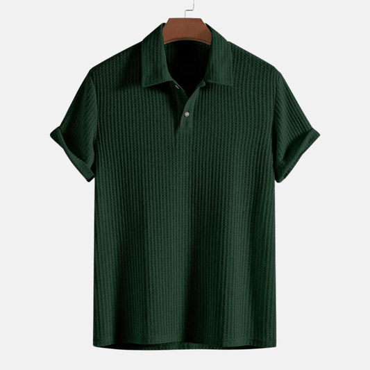 Jacquard Knit Polo Shirt