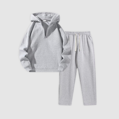 Men's Drop Shoulder Half-Zip Sweatsuit