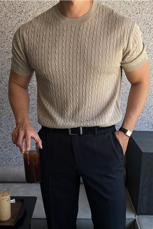 Cable Knit Muscle Shirt