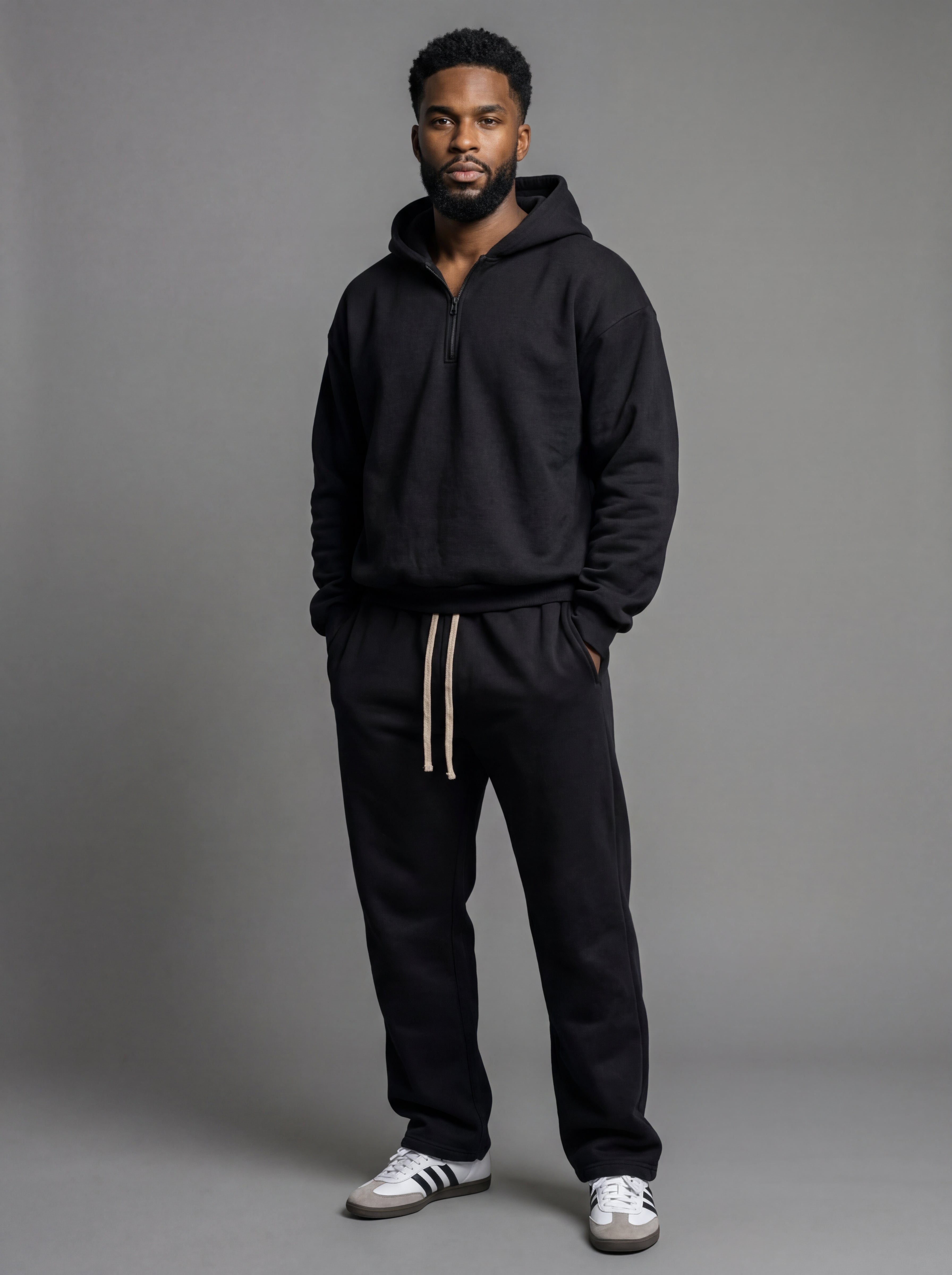 Quarter-Zip Relaxed Sweatsuit