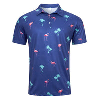 Men's Quick Dry 3D Print Polo Shirt