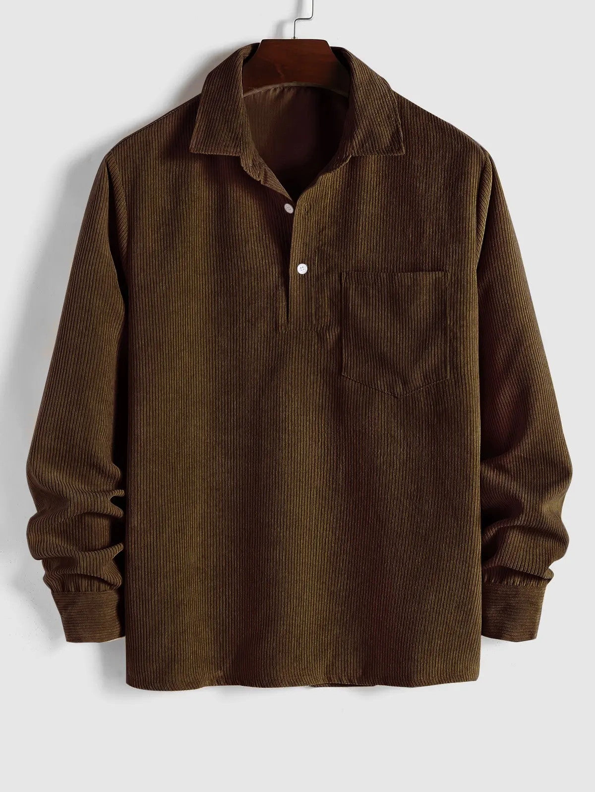 Men’s Corduroy Long-Sleeve Shirt