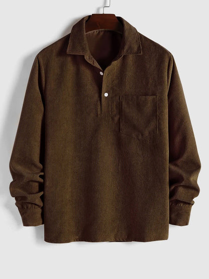 Men’s Corduroy Long-Sleeve Shirt