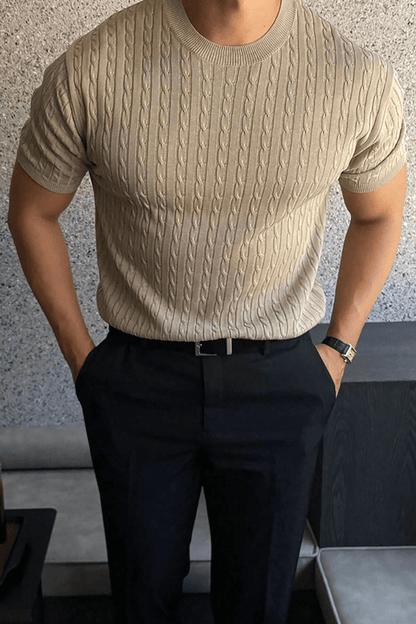 Cable Knit Muscle Shirt