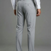 Pantalones plisados ​​de punto elástico