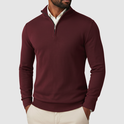 Men's Slim Fit Quarter Zip Sweater