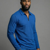 Textured Comfort Polo Set