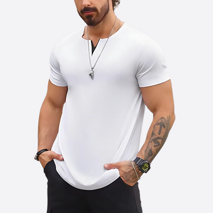 V-Neck Longline Muscle Shirt