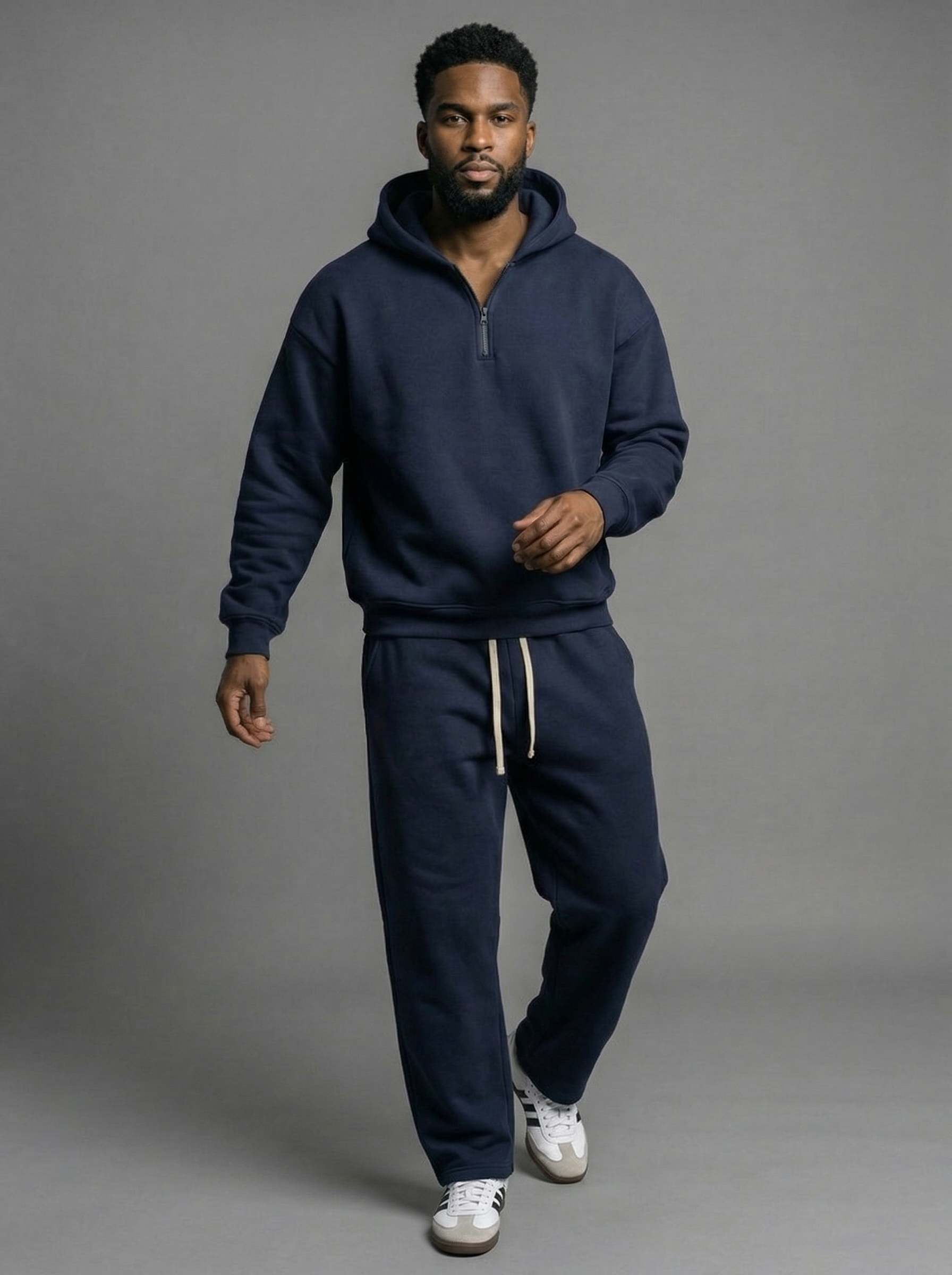 Quarter-Zip Relaxed Sweatsuit – Trueform