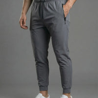 Muscle Fit Joggers with Zip Pocket