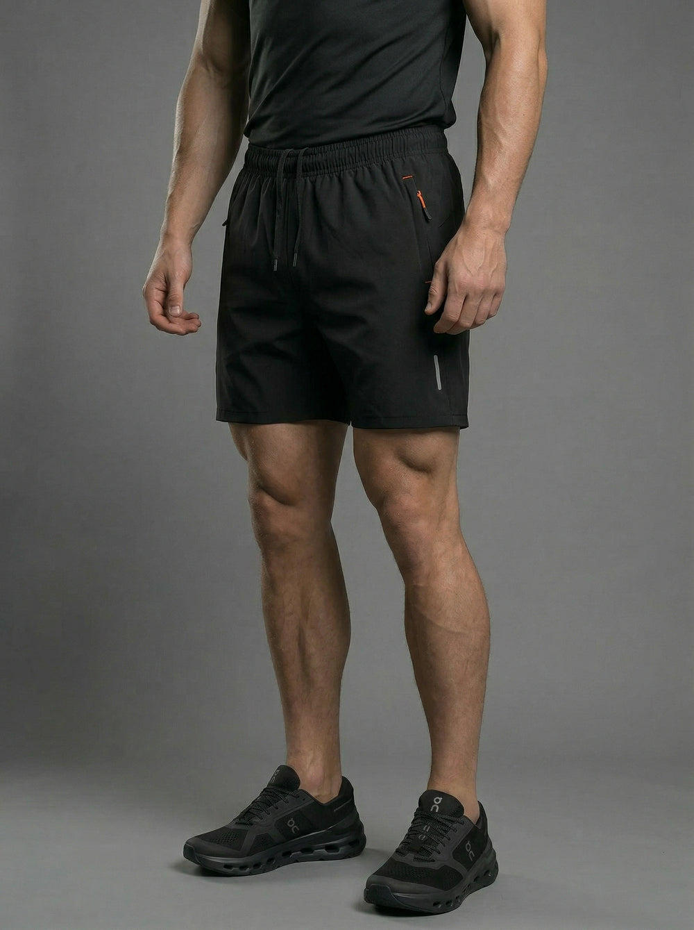 Black Ice Silk Active Shorts - V2 Reflective