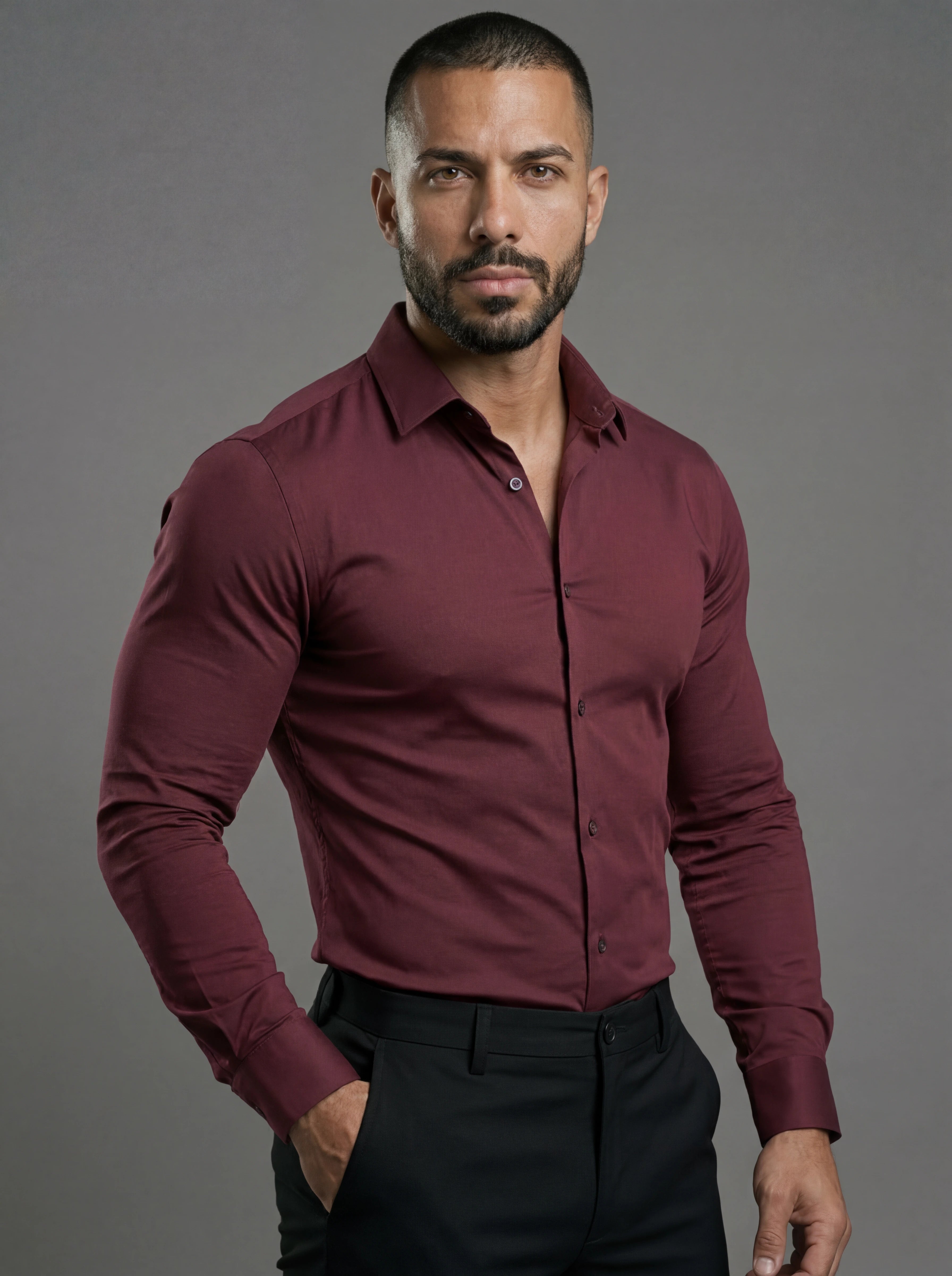 Muscle Dress Shirt – Stretch Fit