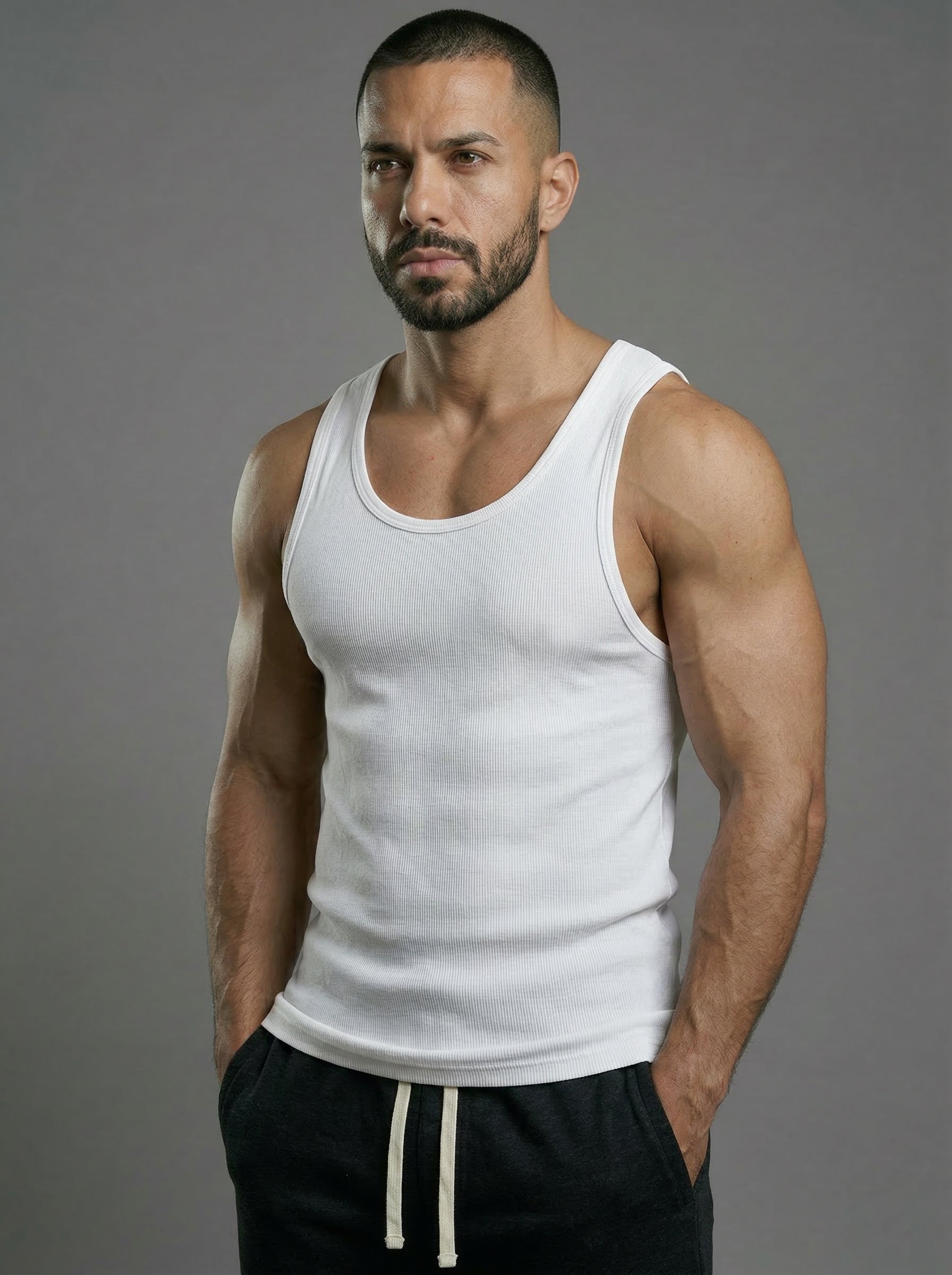 Muscle Tank Top – Stretch Cotton – Trueform