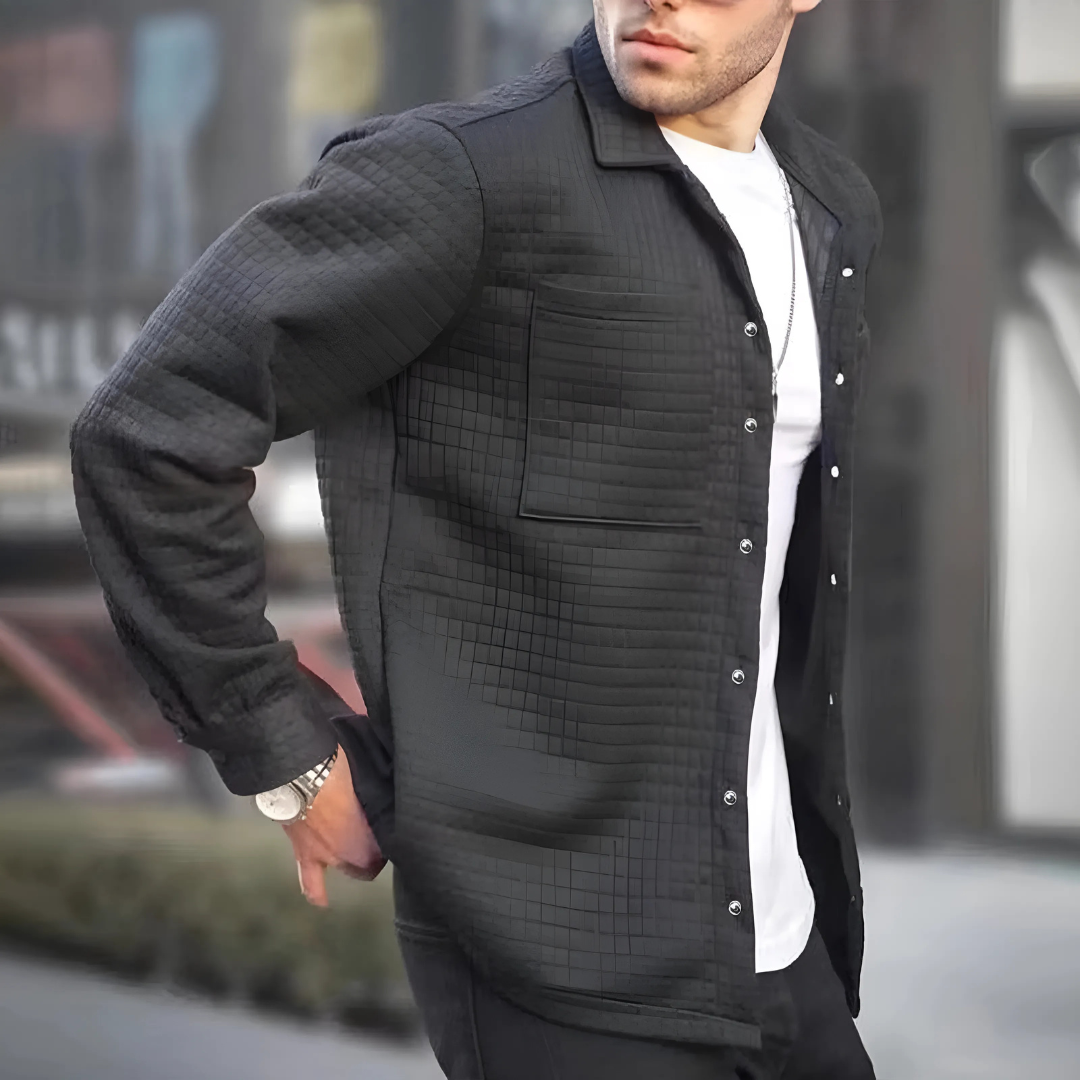 Men's Waffle Knit Jacket