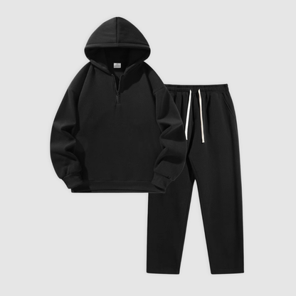 Men's Drop Shoulder Half-Zip Sweatsuit