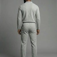 Textured Comfort Polo Set
