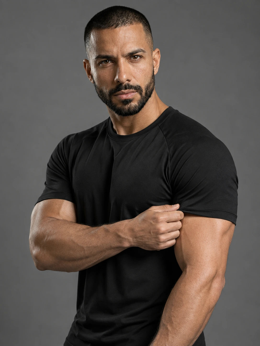 Cotton Raglan Muscle Shirt