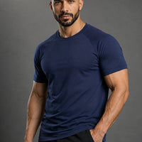 Cotton Raglan Muscle Shirt
