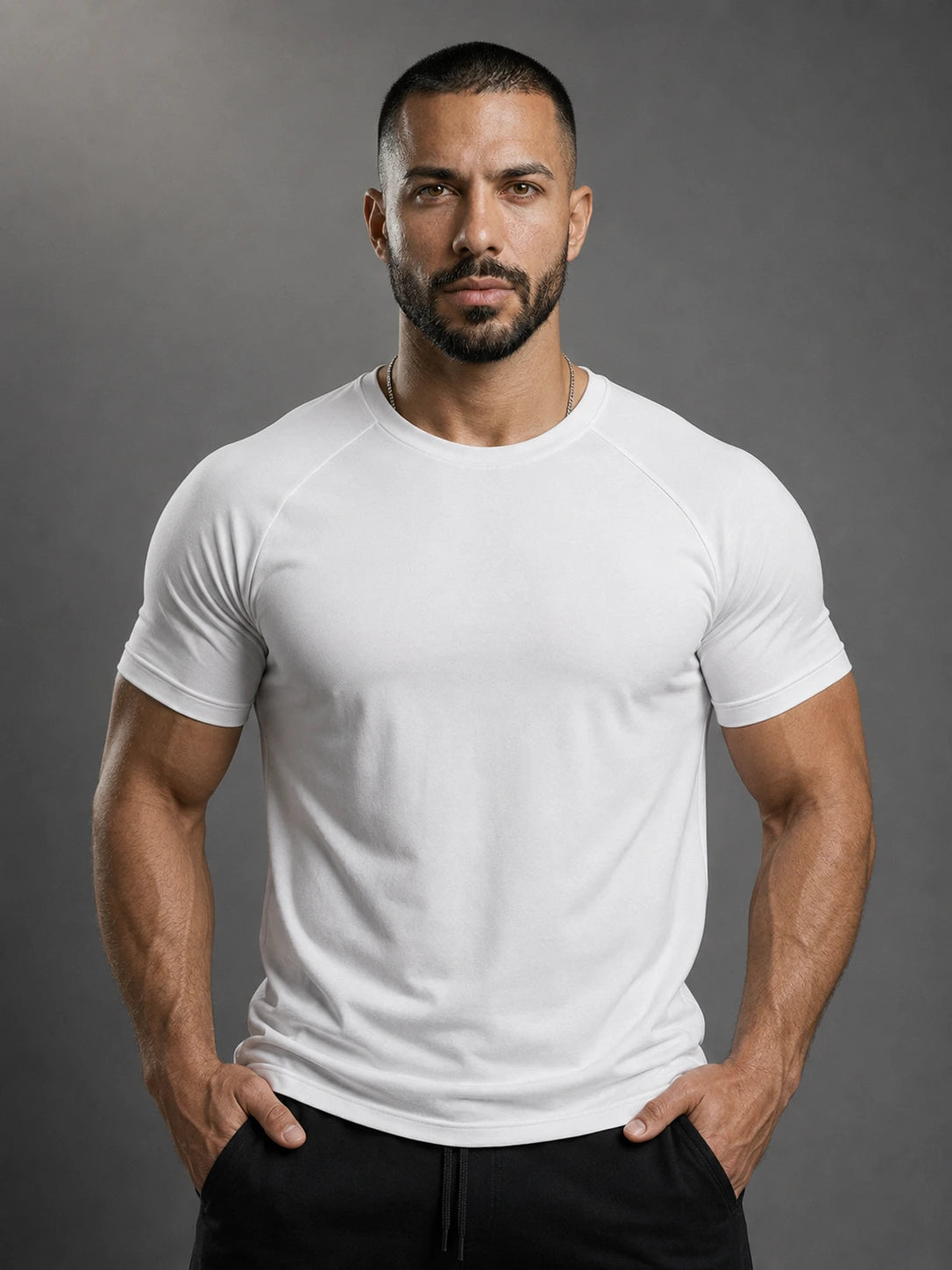 Cotton Raglan Muscle Shirt