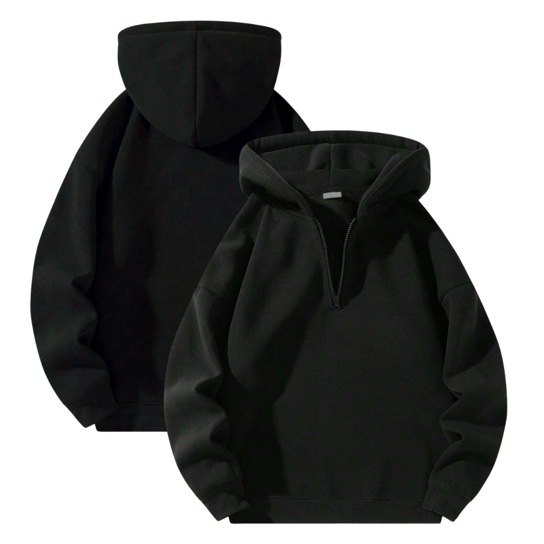 Half Zip Essential Hoodie