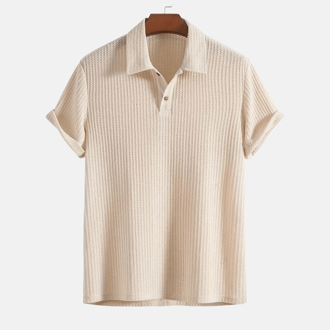 Jacquard Knit Polo Shirt