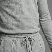 Textured Comfort Polo Set