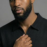 Textured Comfort Polo Set