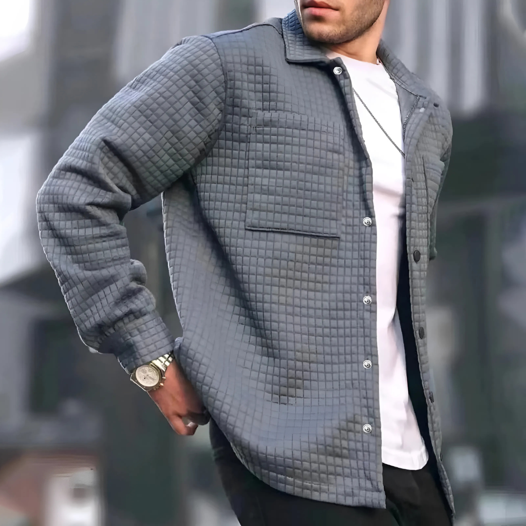 Men's Waffle Knit Jacket