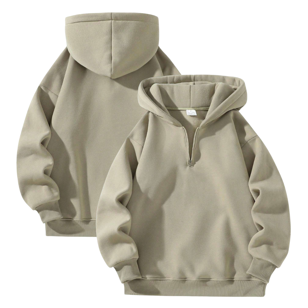 Half Zip Essential Hoodie