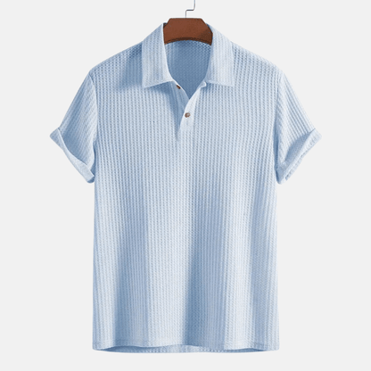 Jacquard Knit Polo Shirt