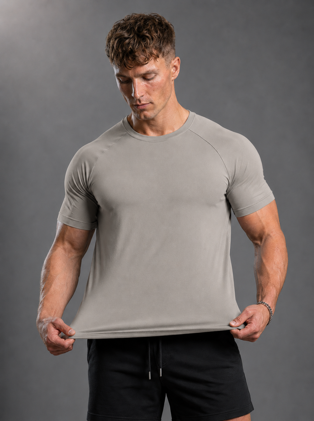 Cotton Raglan Muscle Shirt