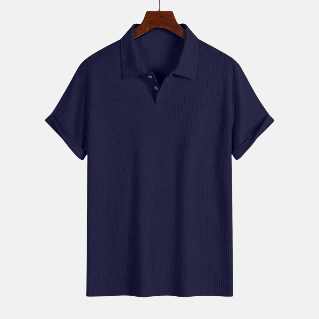 Jacquard Knit Polo Shirt