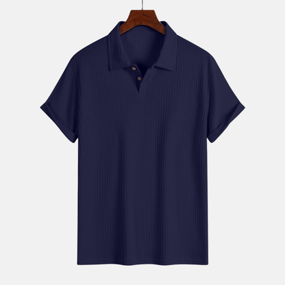 Jacquard Knit Polo Shirt