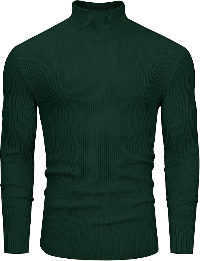 Men’s Muscle Fit Turtleneck Sweater