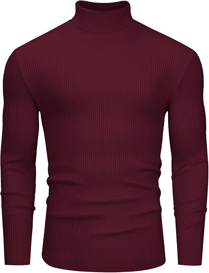 Men’s Muscle Fit Turtleneck Sweater
