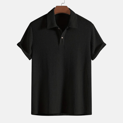 Jacquard Knit Polo Shirt