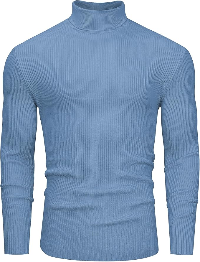 Men’s Muscle Fit Turtleneck Sweater
