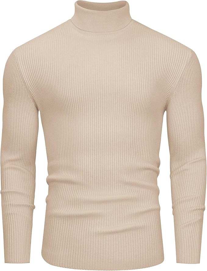 Men’s Muscle Fit Turtleneck Sweater